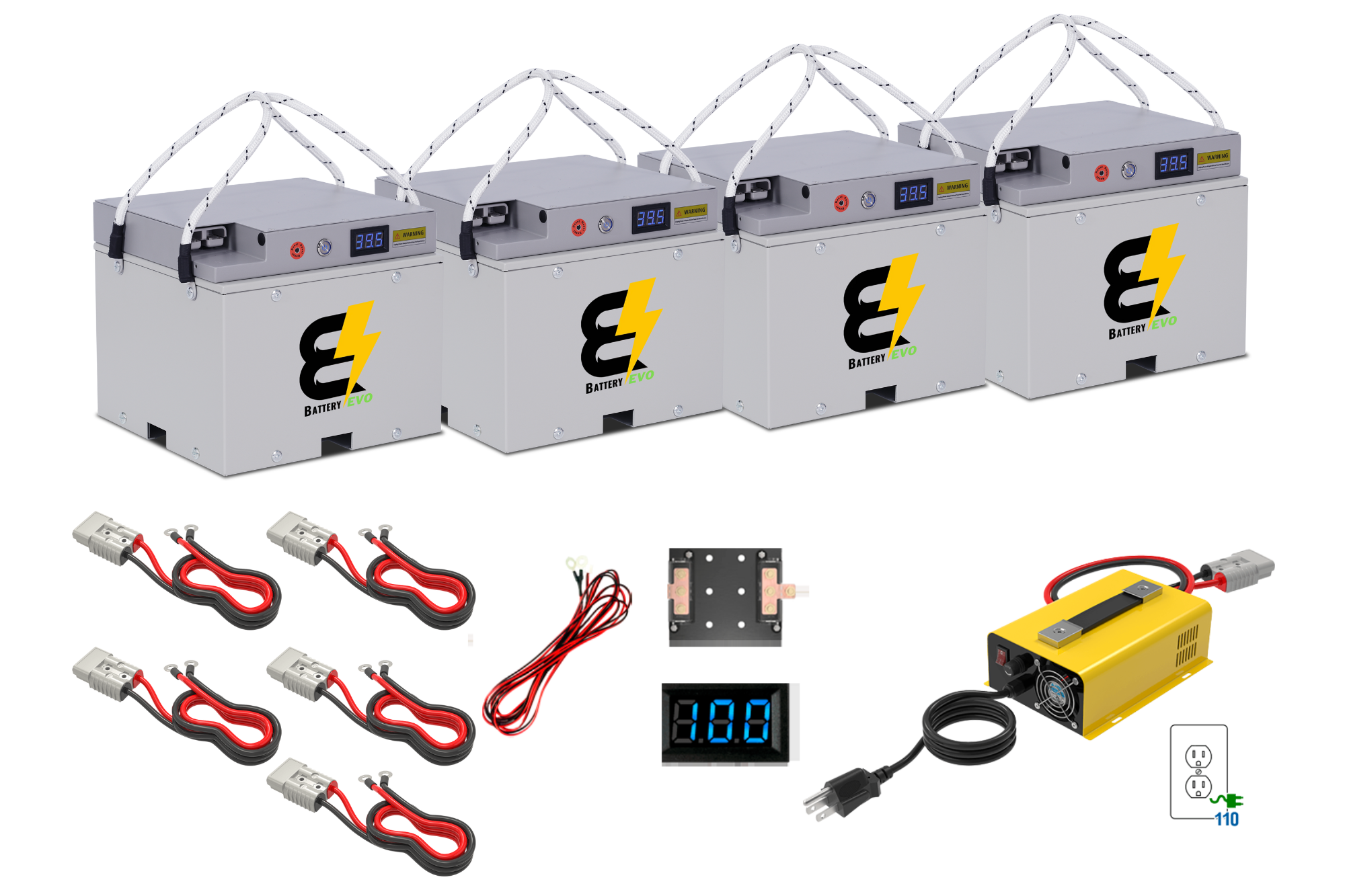 RAPTOR 36V 10kWh Lithium Battery 4x Kit