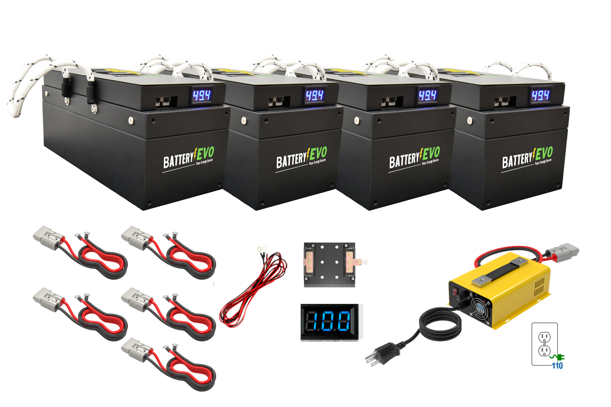 BADGER 48V 8.4kWh Lithium Battery 4x Kit