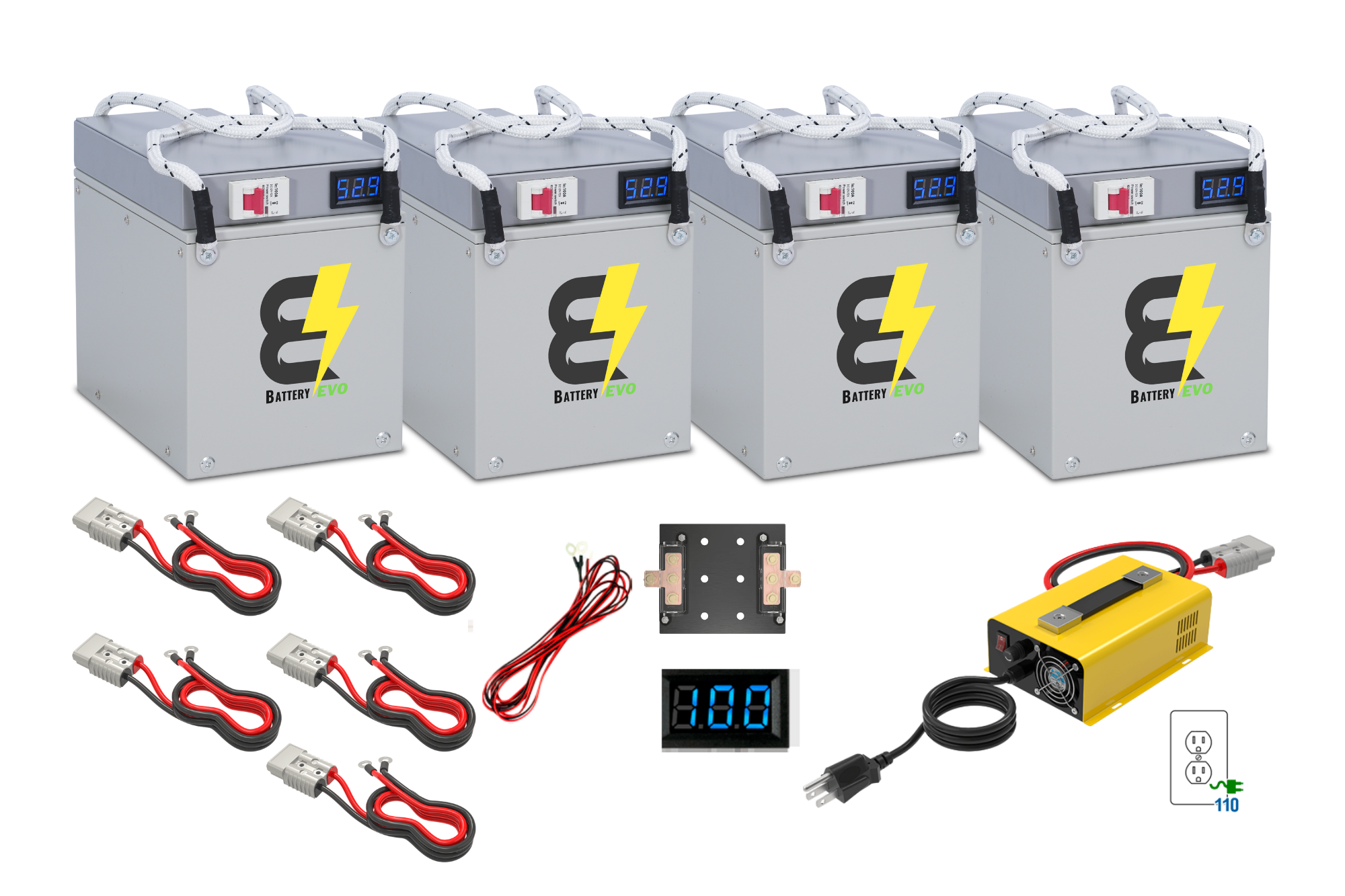 EAGLE 48V 6kWh Lithium Battery 4x Kit