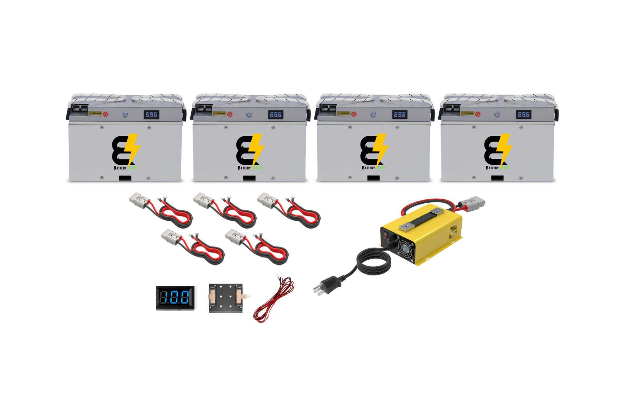 FALCON 72V 8.4kWh Lithium Battery 4x Kit