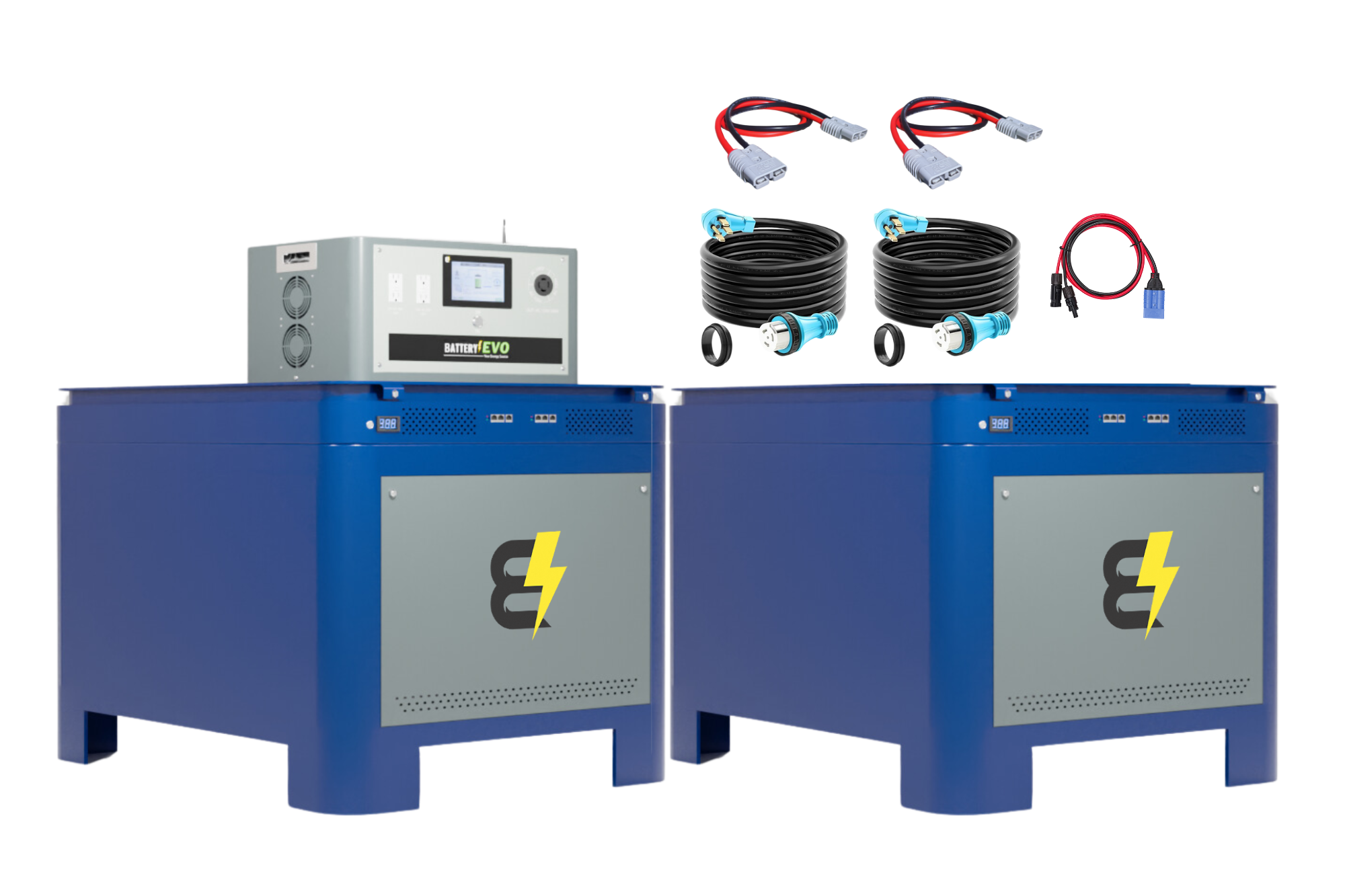 WALRUS PACIFIC 48V 124kWh Lithium Battery Expansion Kit with 12.5kVA Inverter AC 110/220V