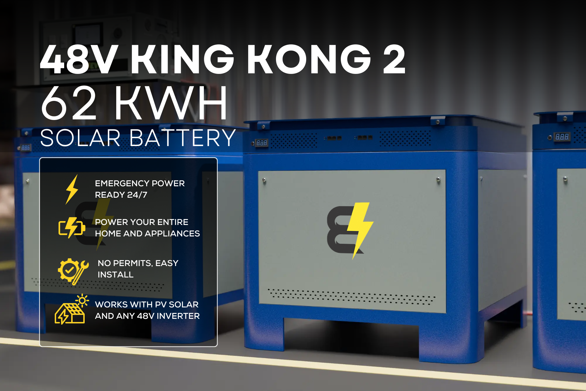 Top 10 Reasons to Upgrade to a 48V King Kong 2 battery for solar