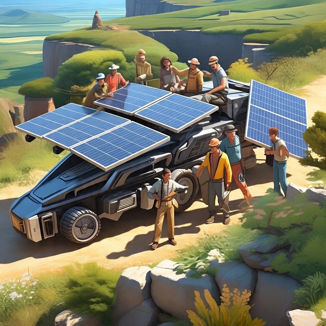 Drive Off-Grid: Portable Solar Energy for Sustainable Adventures by BatteryEvo